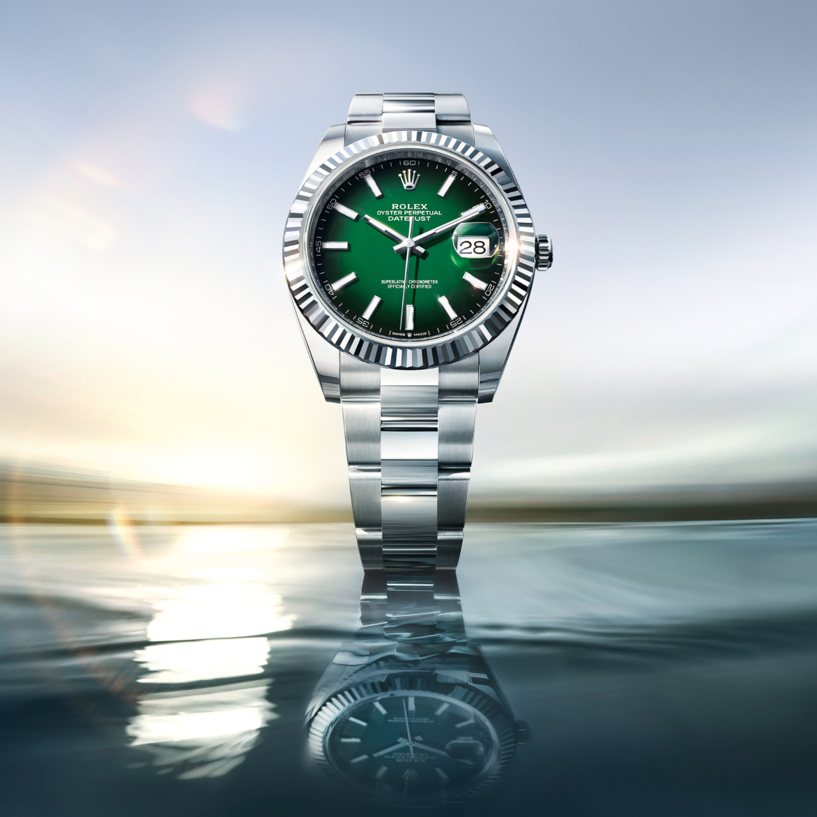 New Rolex Datejust 41 Watch Front Angle