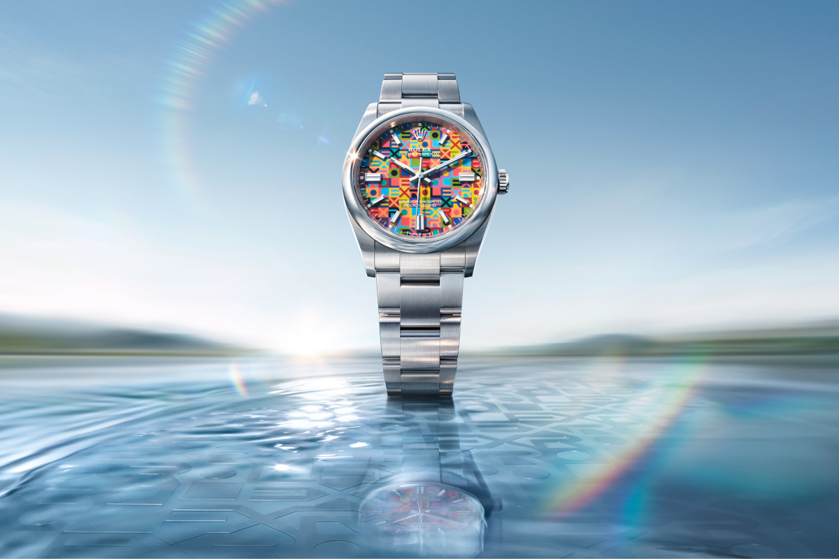 New Rolex Oyster Perpetual 36 Watch Front Angle