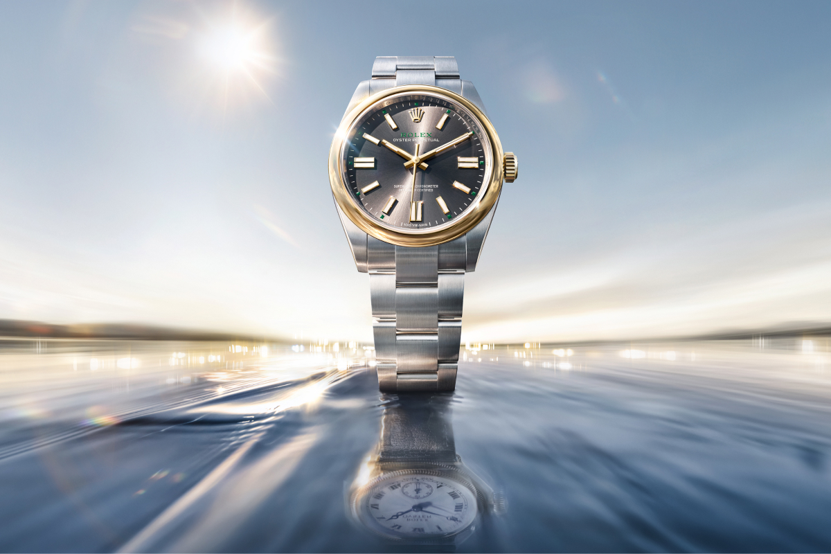 New Rolex Oyster Perpetual 41 Watch Front Angle