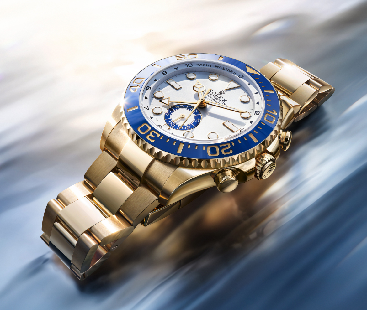 New Rolex Yacht Master II Yellow Gold Ambiance Portrait