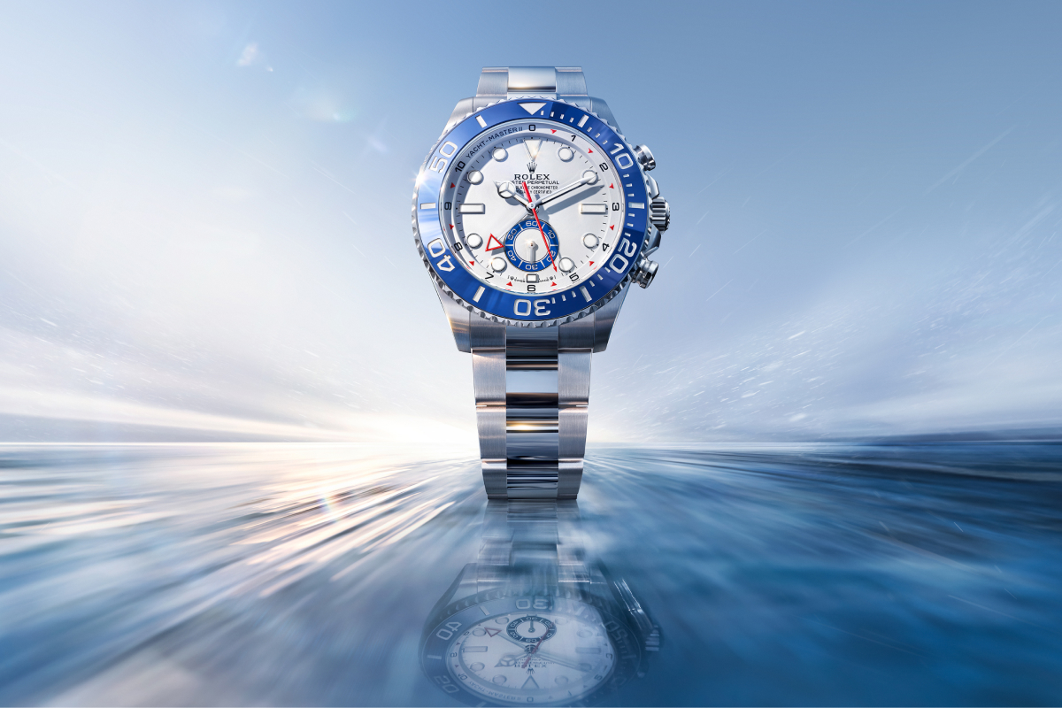 New Rolex Yacht-Master II Watch Front Angle